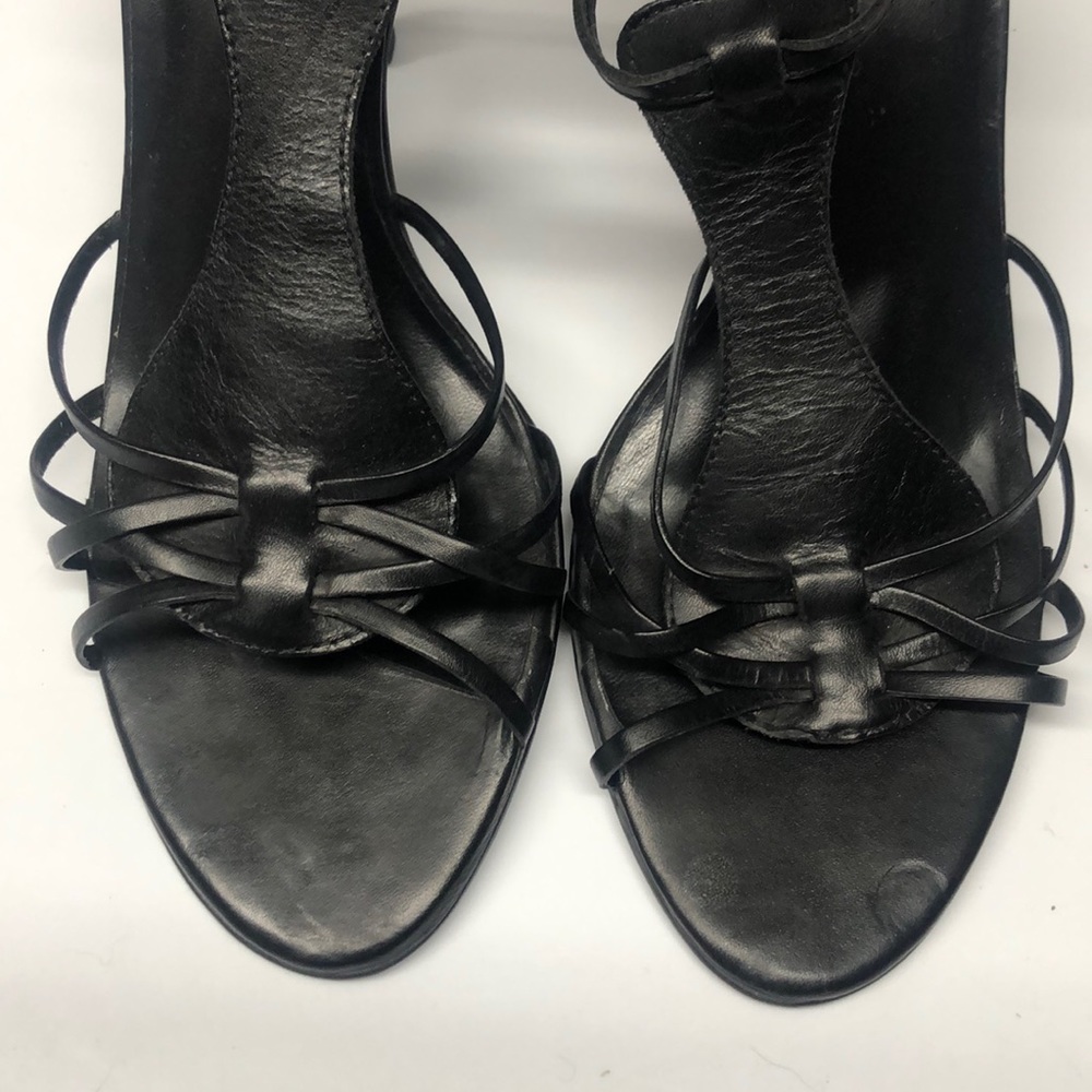Diba Black Strappy Heels - Picture 2 of 6